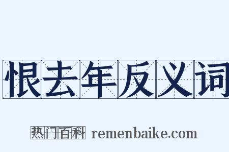 恨去年反义词是什么意思的图片